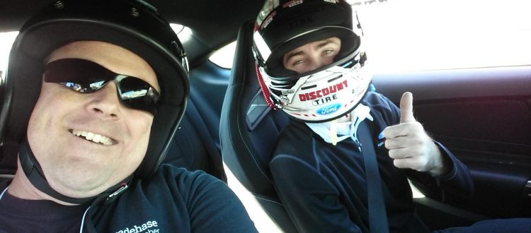 Drifting in a Ford Mustang GT350 with NASCAR star Ryan Blaney