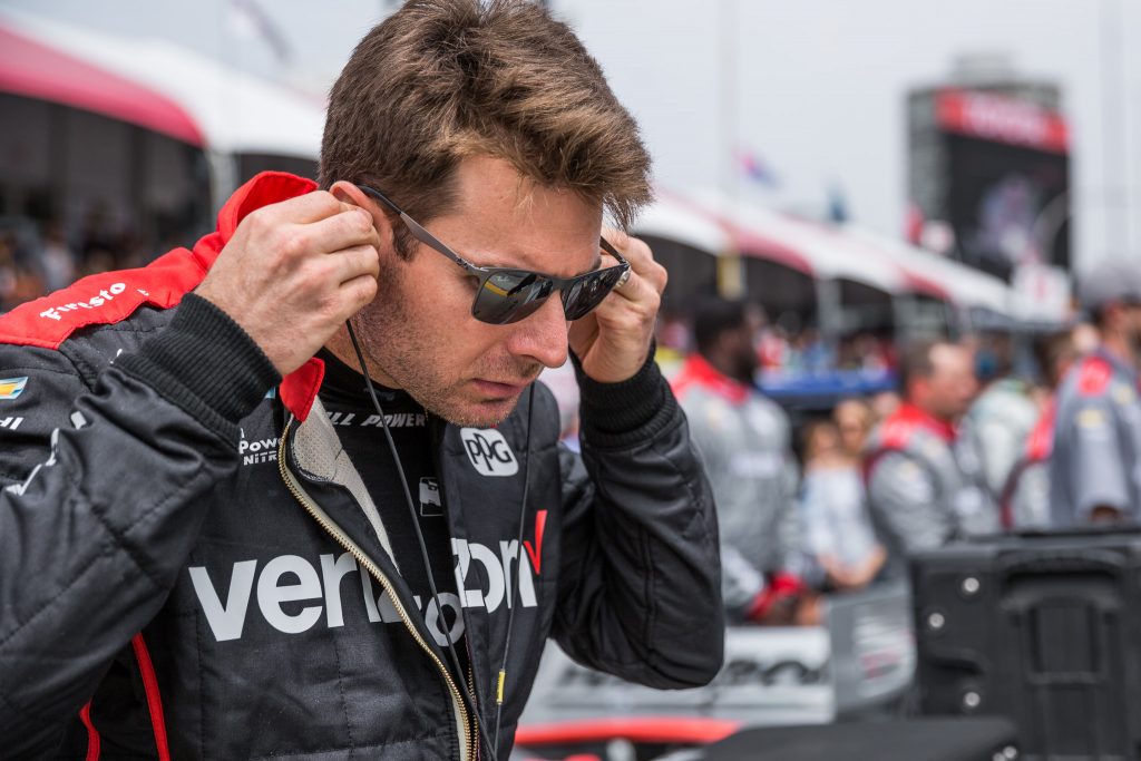 Will Power prepares on the grid
