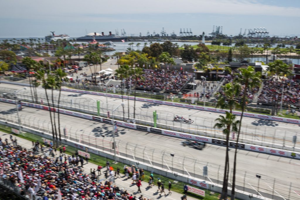 Will Power and Josef Newgarden oppose each other down opposite sides of Shoreline Drive