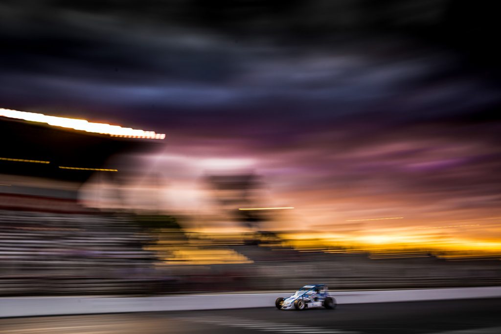 Incoming rain storms gave us a beautiful sunset sky for short track fury under the lights at Madera Speedway this weekend.
